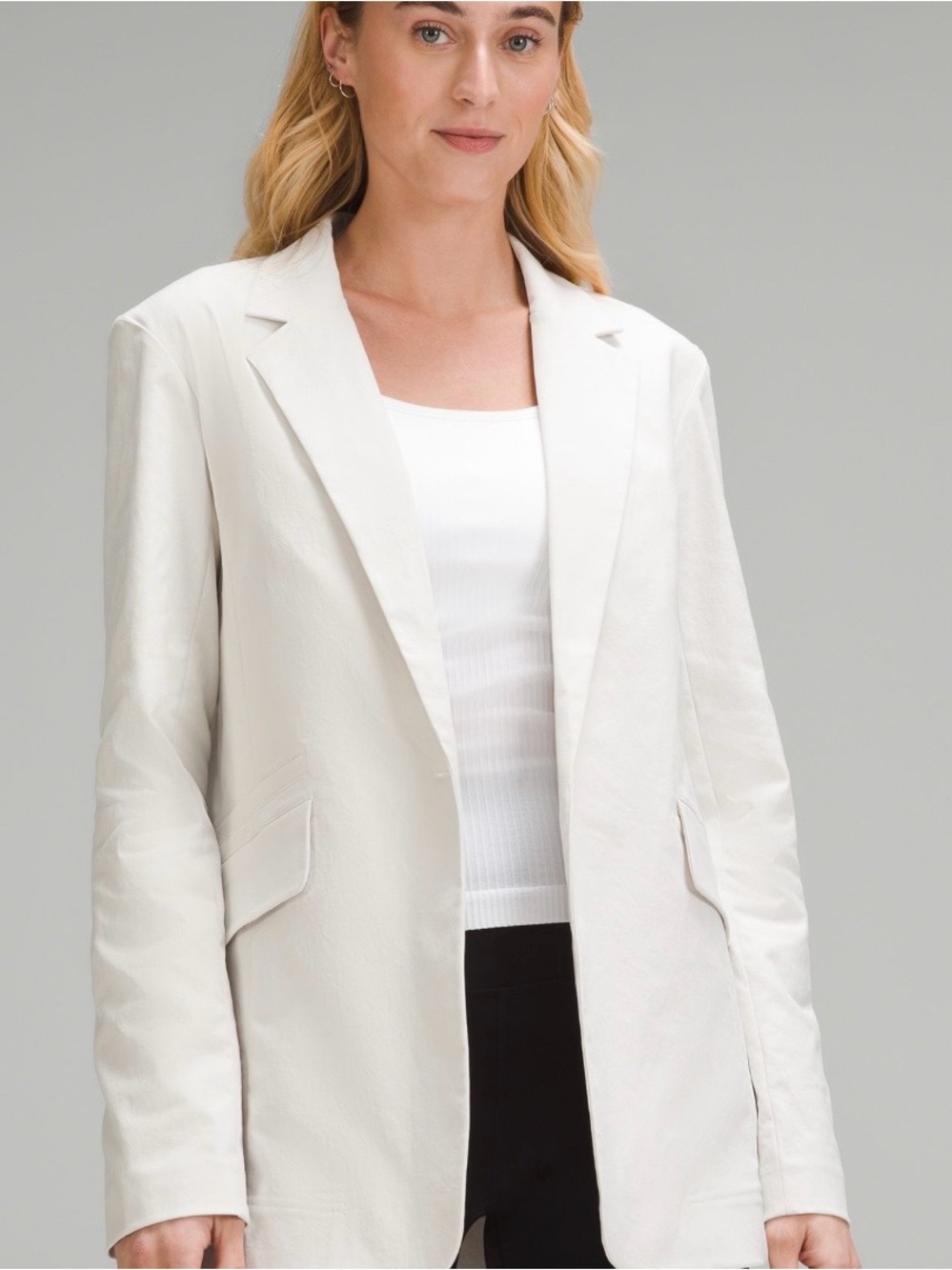 lululemon athletica Women's Off-White Tailored Blazer